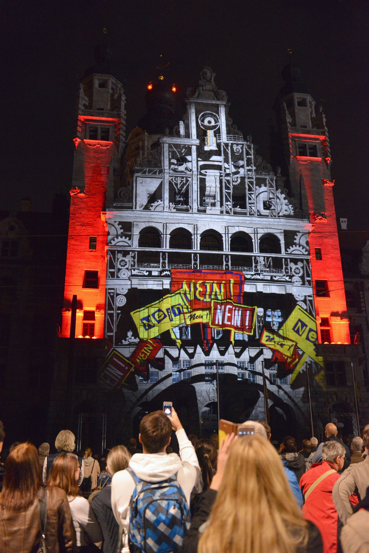 Lichtfest Leipzig 2014 - Wahlraum ©Punctum/Zeyen